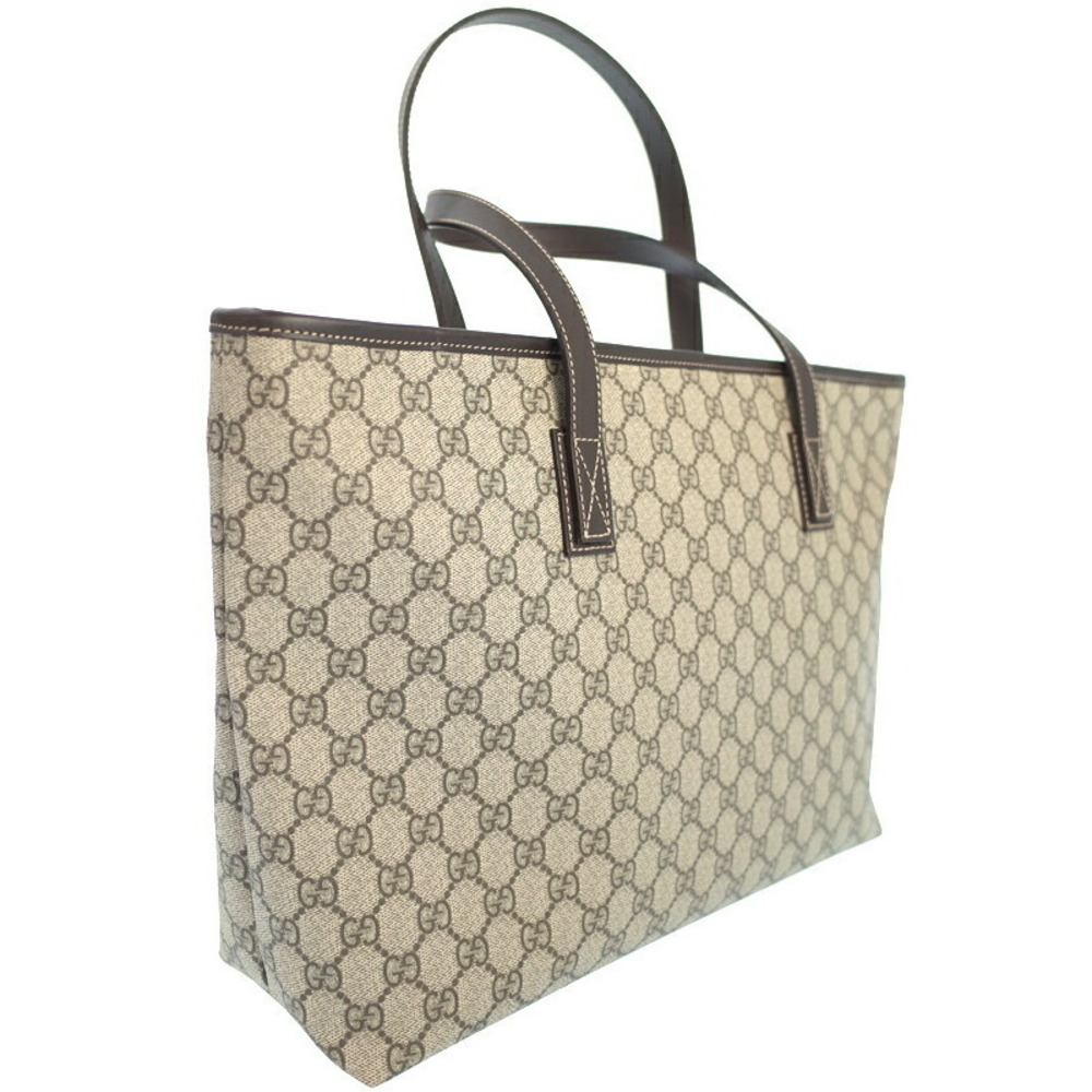 Gucci leather Supreme monogram Tote Bag brown GG coated GG canvas